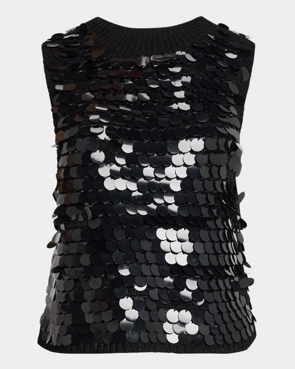 Cora Sequin Crochet Tank